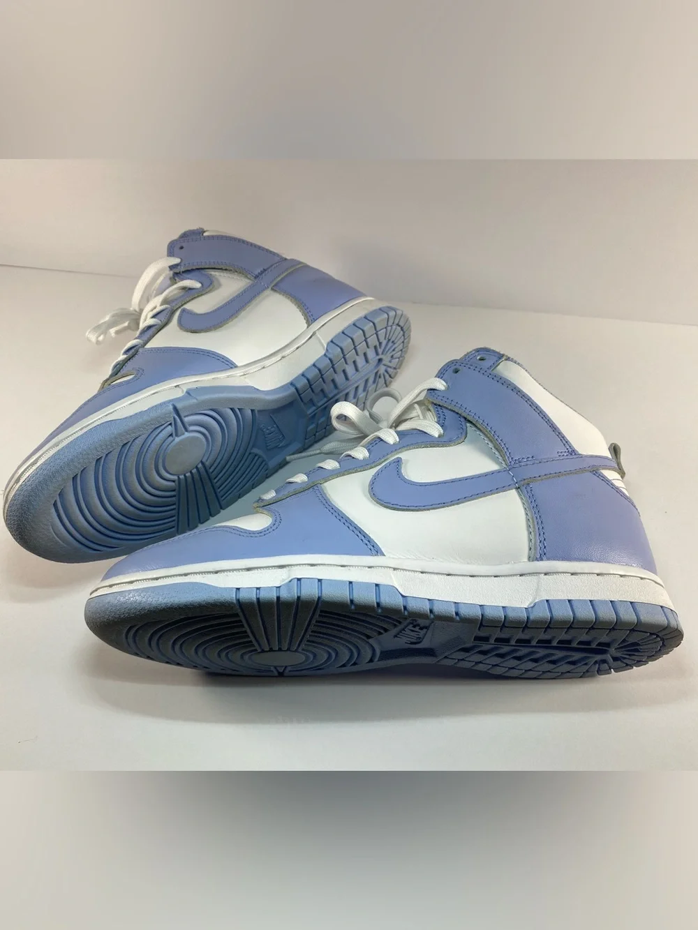 Nike Dunk High - White and Light Blue
